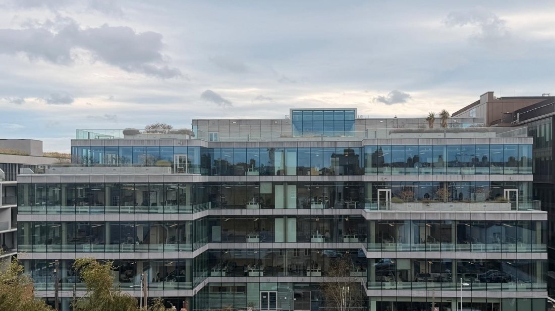 The exterior of IFC Finance's Dublin office building